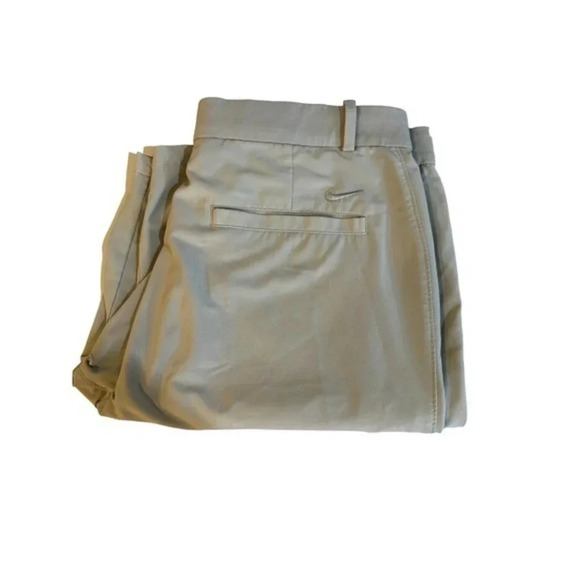 Nike Men's Flat Front Tan Khaki Chino Golf Shorts Size 34‎ - Picture 5 of 5